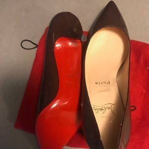 Authentic Christian Louboutin patent pump